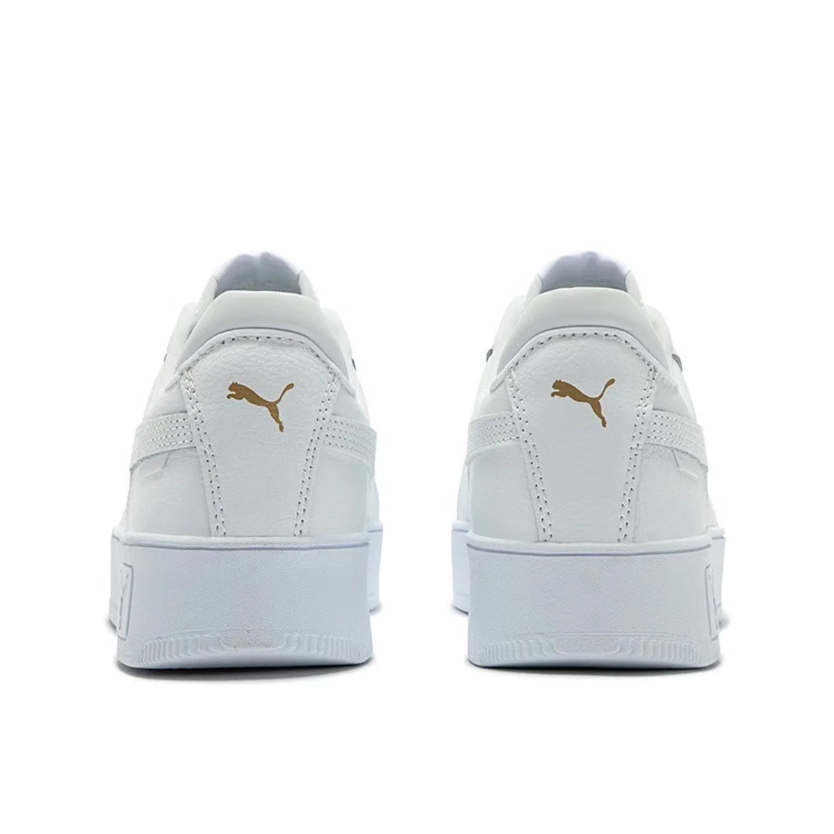 Puma Carina Street : baskets basses confortables, minimalistes, de haute qualité, durables et antidérapantes pour femmes – Blanc 389390-01