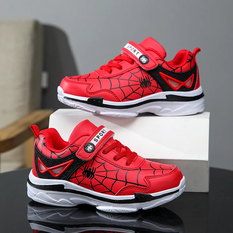 Marque enfants dessin animé araignée baskets garçons chaussures de sport confortables en plein air chaussures de Tennis antidérapantes chaussures de course légères et décontractées
