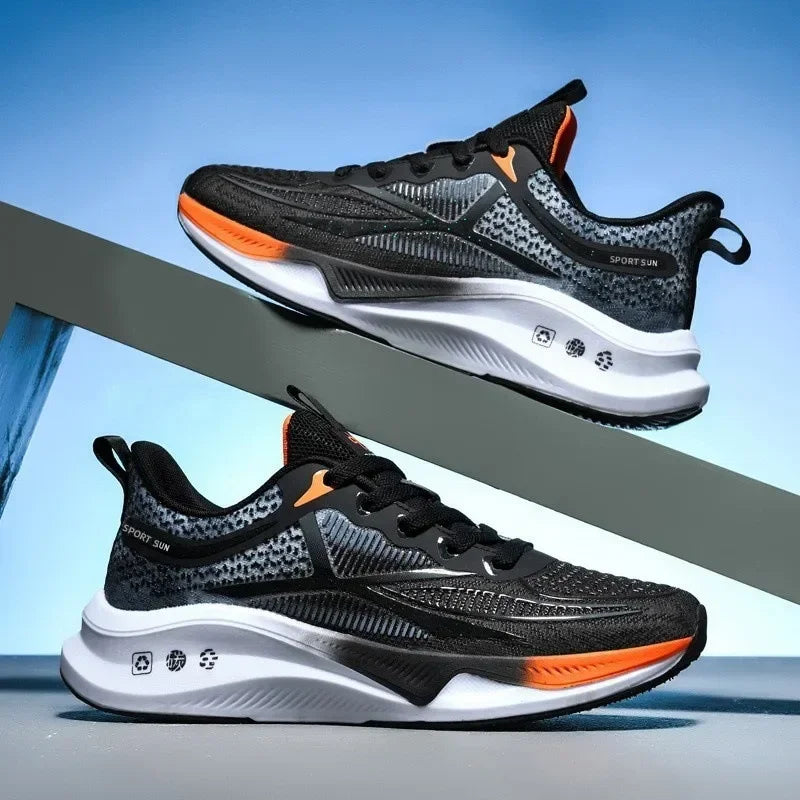 Chaussures de sport décontractées pour hommes, chaussures de tennis respirantes, chaussures de course en maille, baskets non ald à semelle souple, tendance de la mode en plein air, printemps