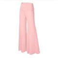 Pantalon Palazzo doux à jambes larges pour femmes, fin, extensible, taille haute, coréen, décontracté, ample, surdimensionné, pantalon de sol, printemps été