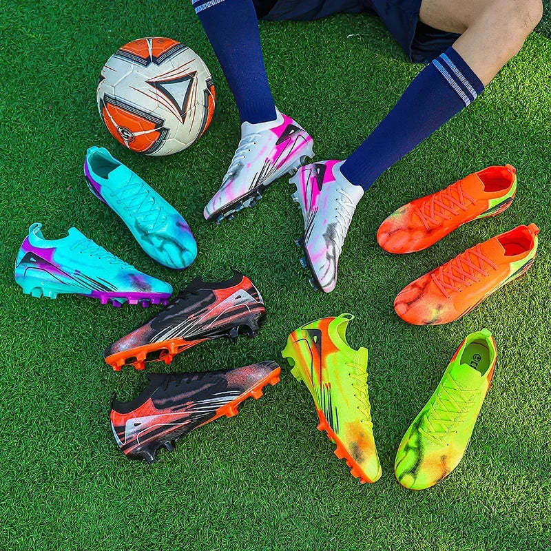 Nouvelles chaussures de Football pour hommes TF/FG vente chaude bottes de Football pour enfants en plein air anti-dérapant baskets d'entraînement chaussures de Football pour garçons