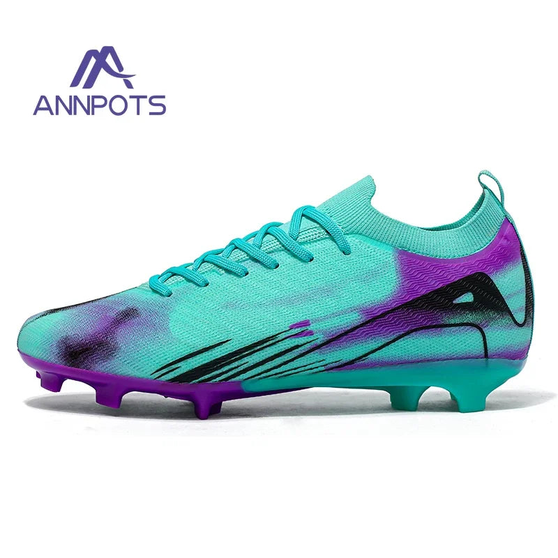Nouvelles chaussures de Football pour hommes TF/FG vente chaude bottes de Football pour enfants en plein air anti-dérapant baskets d'entraînement chaussures de Football pour garçons