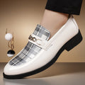 Chaussures en cuir pour hommes, chaussures habillées de style coréen, rétro, polyvalentes, confortables et décontractées
