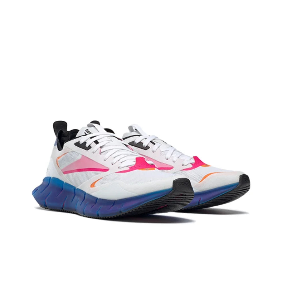 Reebok Zig Kinetica Chaussures de course unisexes basses blanc rose