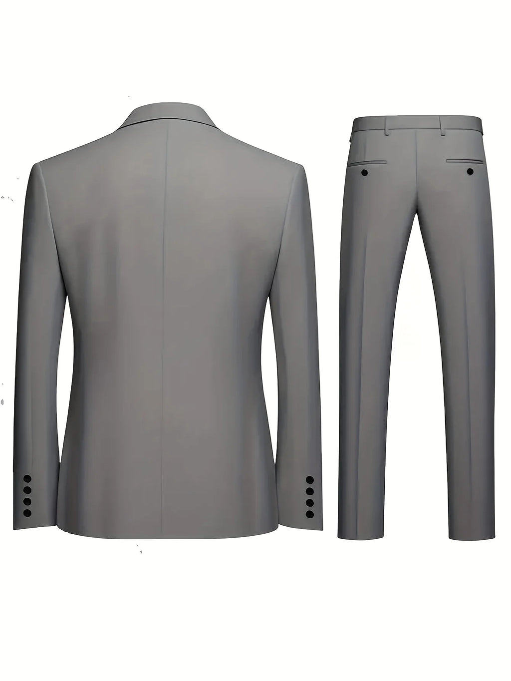 Ensemble de costume 2 pièces bordeaux pour homme (blazer + pantalon uniquement, gilet non inclus), veste et pantalon slim fit pour occasions formelles, mariage ou fête