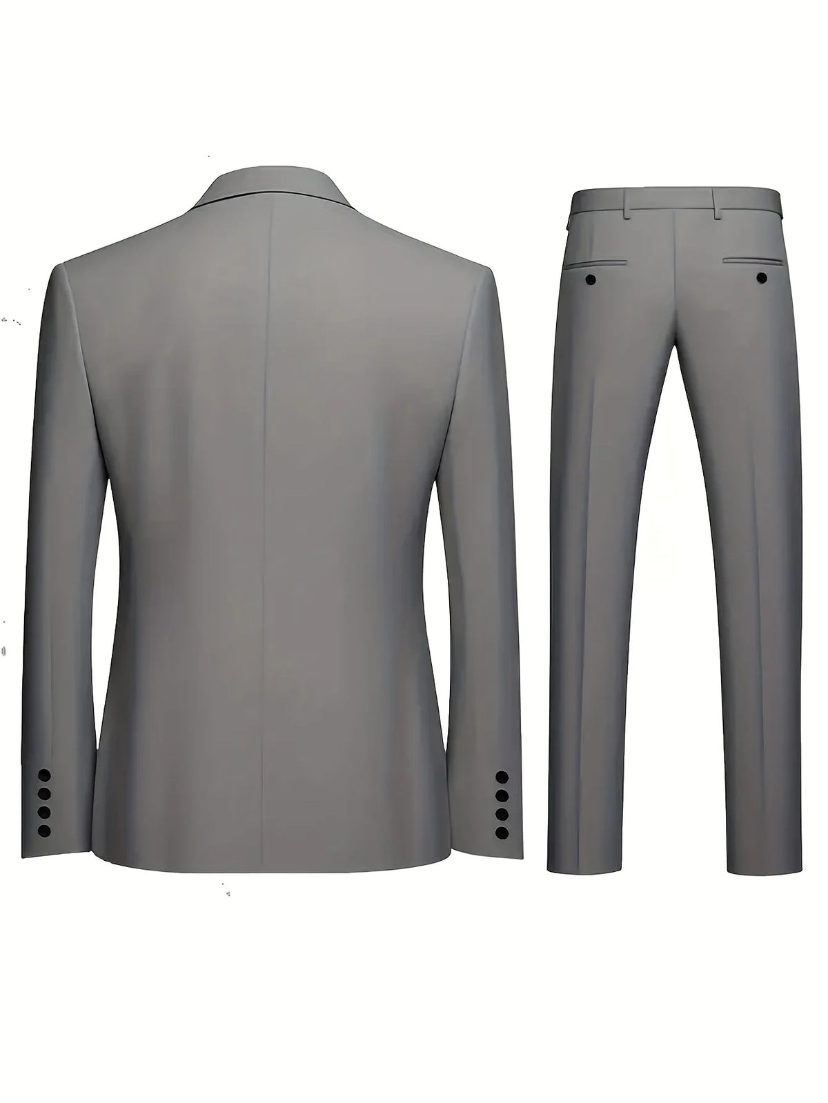 Ensemble de costume 2 pièces bordeaux pour homme (blazer + pantalon uniquement, gilet non inclus), veste et pantalon slim fit pour occasions formelles, mariage ou fête