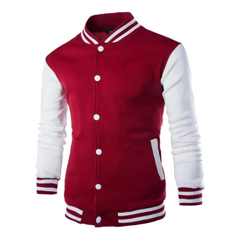 Manteau de Baseball pour hommes, coupe cintrée, personnalisé, décontracté, veste de sport, nouveau imprimé, col montant, Cardigan, vêtements d'extérieur, 2023