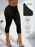 Pantalons capri athlétiques pour femmes, leggings super doux et non transparents pour l'entraînement, le yoga et la course à pied