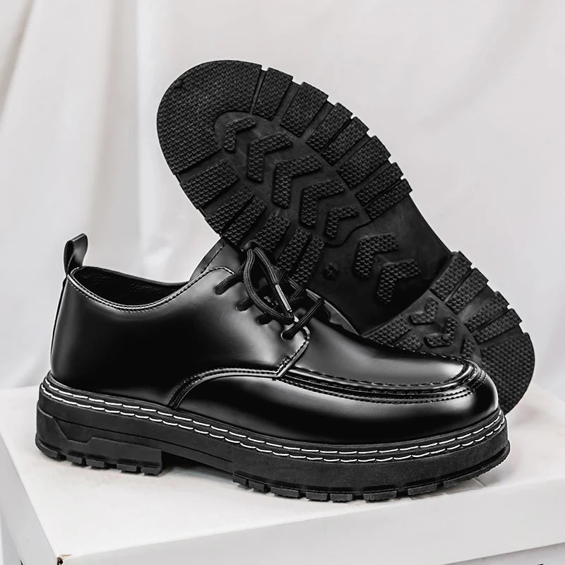 Mocassins décontractés pour hommes, chaussures habillées noires à la mode, chaussures formelles élégantes, confortables à enfiler