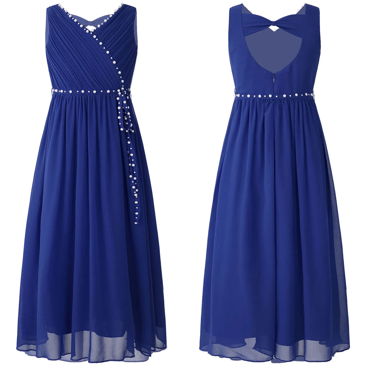 Robe à Fleurs en Mousseline de Soie pour Fille, Tenue de Mariage, Demoiselle d'Honneur, ixd'Anniversaire, Découpe, Col en V Froncé, Été