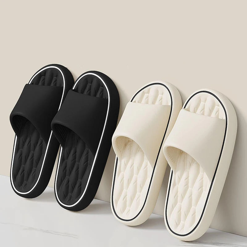 Pantoufles d'été de grande taille pour hommes, sandales légères pour la maison et la salle de bain, antidérapantes, semelle souple en EVA, chaussures de plage pour couple
