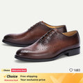 Chaussures en cuir de marque de luxe pour hommes, chaussures en dentelle pointues, DERBY OXFORD Store, robe décontractée pour hommes, chaussures de fête de mariage