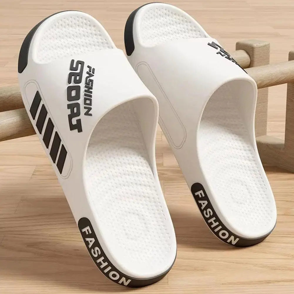 Chaussons unisexes en EVA 40-47, semelle plate, sandales ouvertes tendance pour la maison, la plage, la douche, intérieur et extérieur