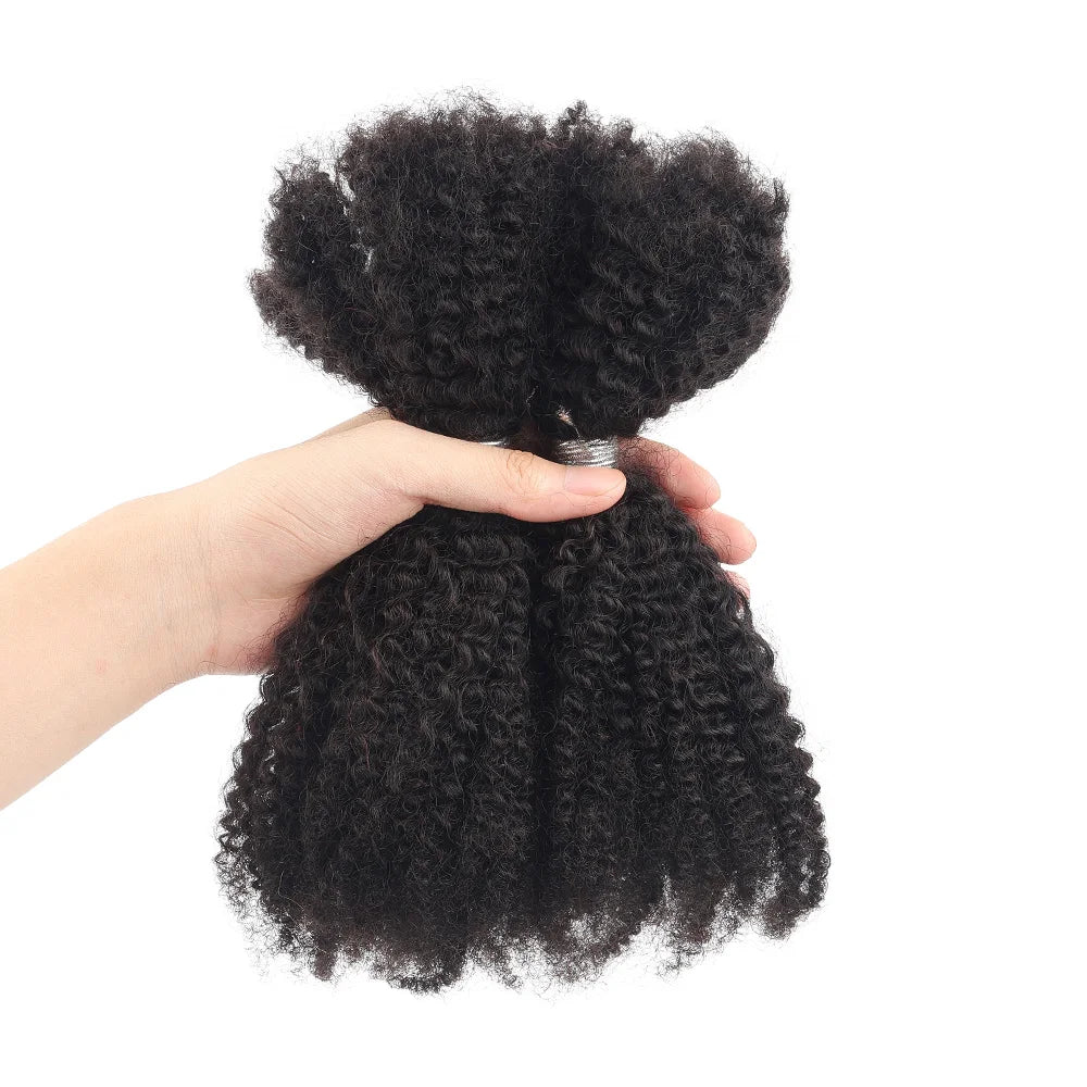 Cheveux humains afro crépus en vrac pour tressage, doux, types 4B 4C, pour locs, extensions de dreadlocks, cheveux humains à tresser