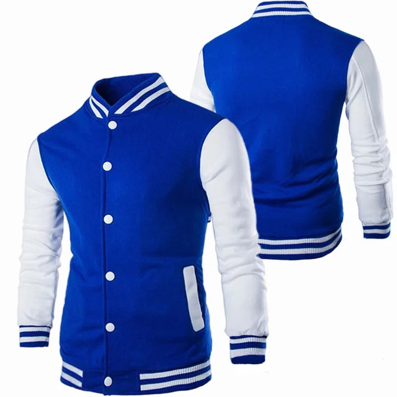 Manteau de Baseball pour hommes, coupe cintrée, personnalisé, décontracté, veste de sport, nouveau imprimé, col montant, Cardigan, vêtements d'extérieur, 2023