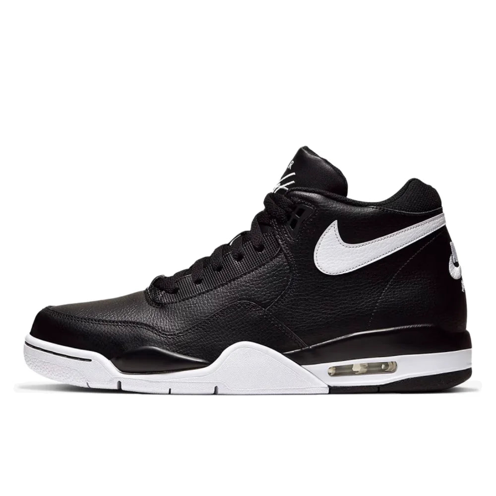 Nike Flight Legacy Mid-Top Retro Basketball Sneakers Homme Noir/Blanc BQ4212-002