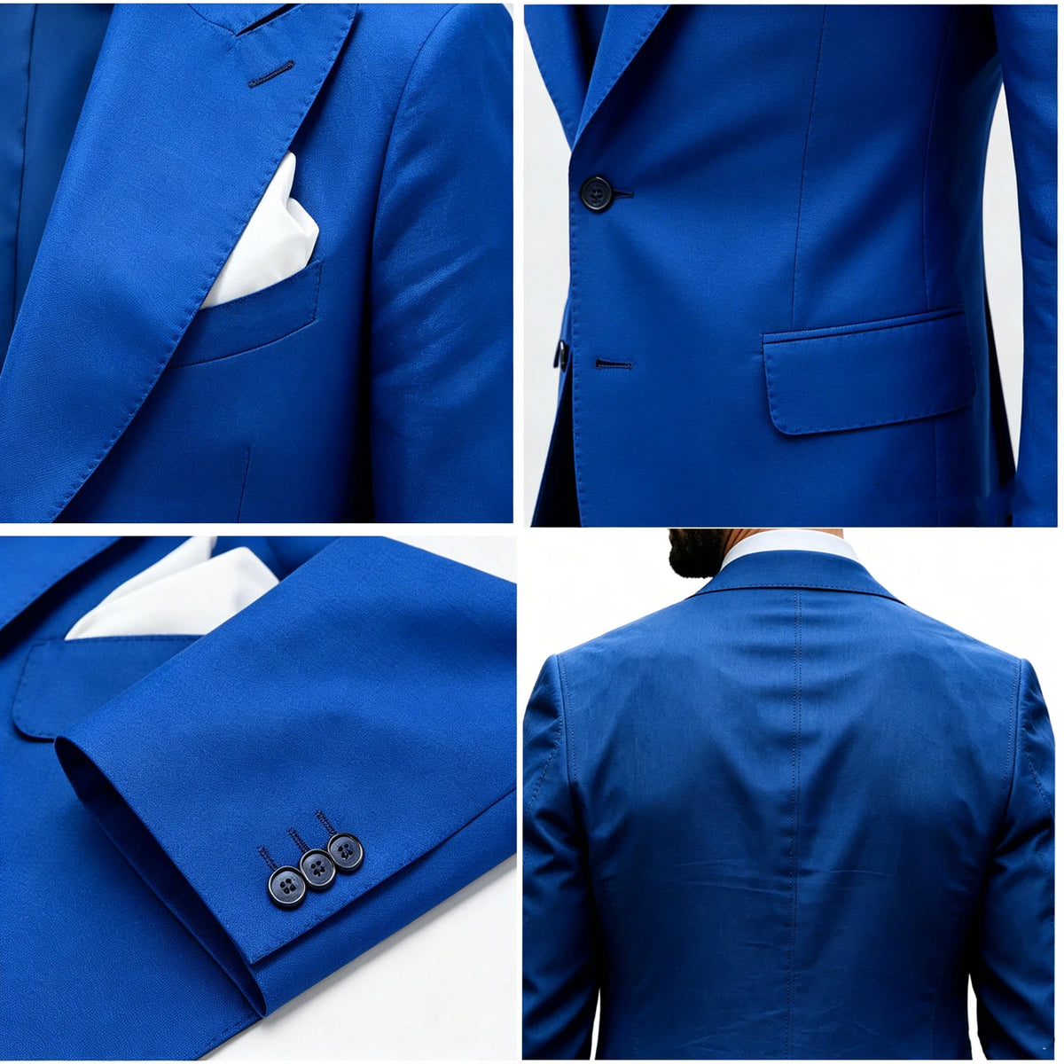 Ensemble de costume en lin 2 pièces pour homme – Coupe ajustée décontractée légère pour l'été – Blazer et pantalon pour la plage, mariage, bal de promo, soirée