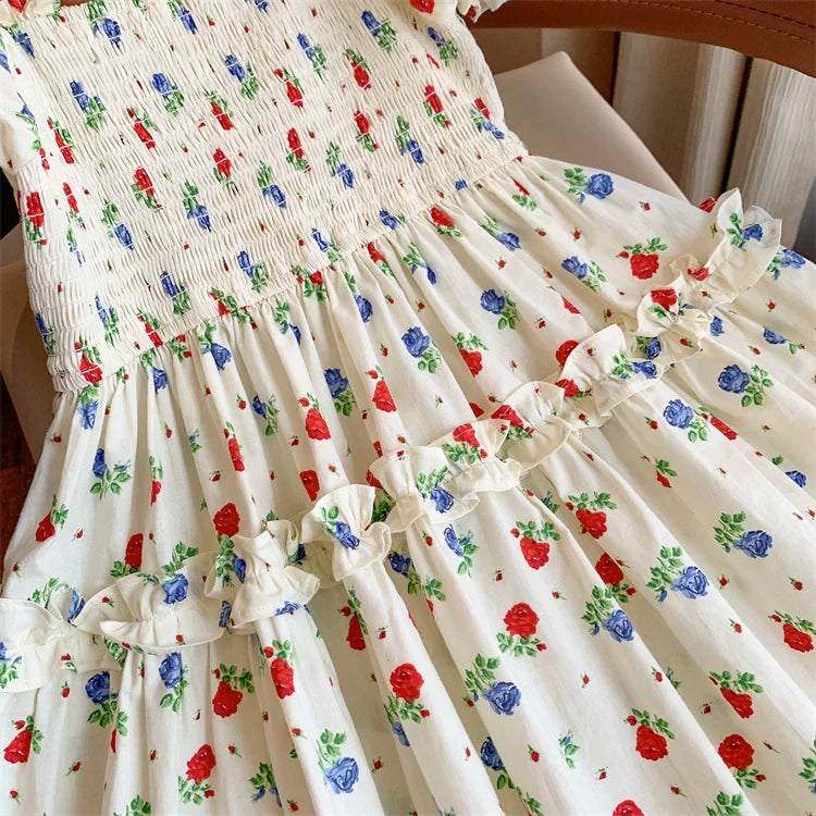 Robes pour filles, nouveaux styles d'été, vêtements pour enfants, vêtements d'été, robes d'été à la mode pour filles, jupes fleuries