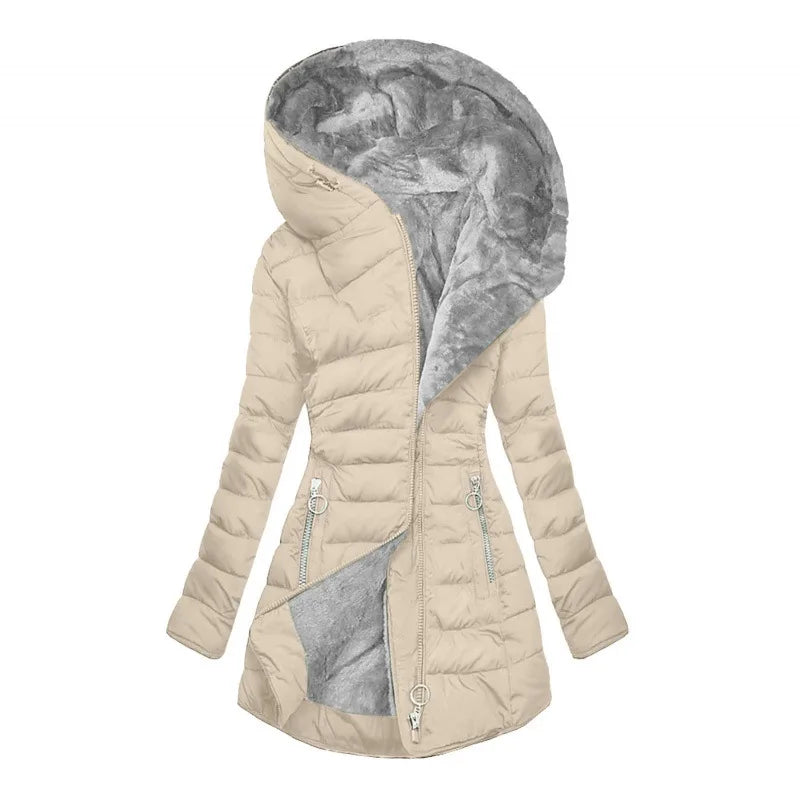 Manteaux matelassés à capuche pour femmes, nouvelle mode européenne et américaine, couleur unie, Simple, basique, Slim, décontracté, tendance quotidienne, Parkas