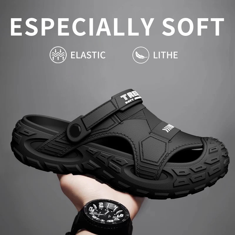 EVA – chaussures sabots portables pour hommes, sandales antidérapantes, respirantes, résistantes aux odeurs, pour l'extérieur et l'été