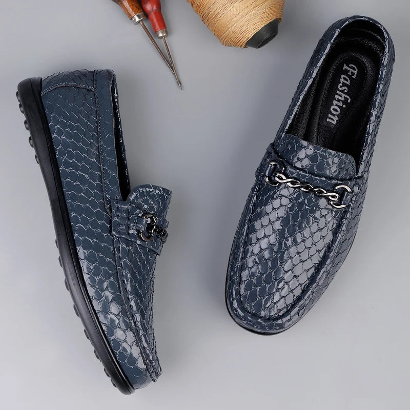 Mocassins Homme Tendance à Plateforme, Chaussures Décontractées Confortables pour Hommes, Légères, à Enfiler, Respirantes, pour la Marche et la Conduite