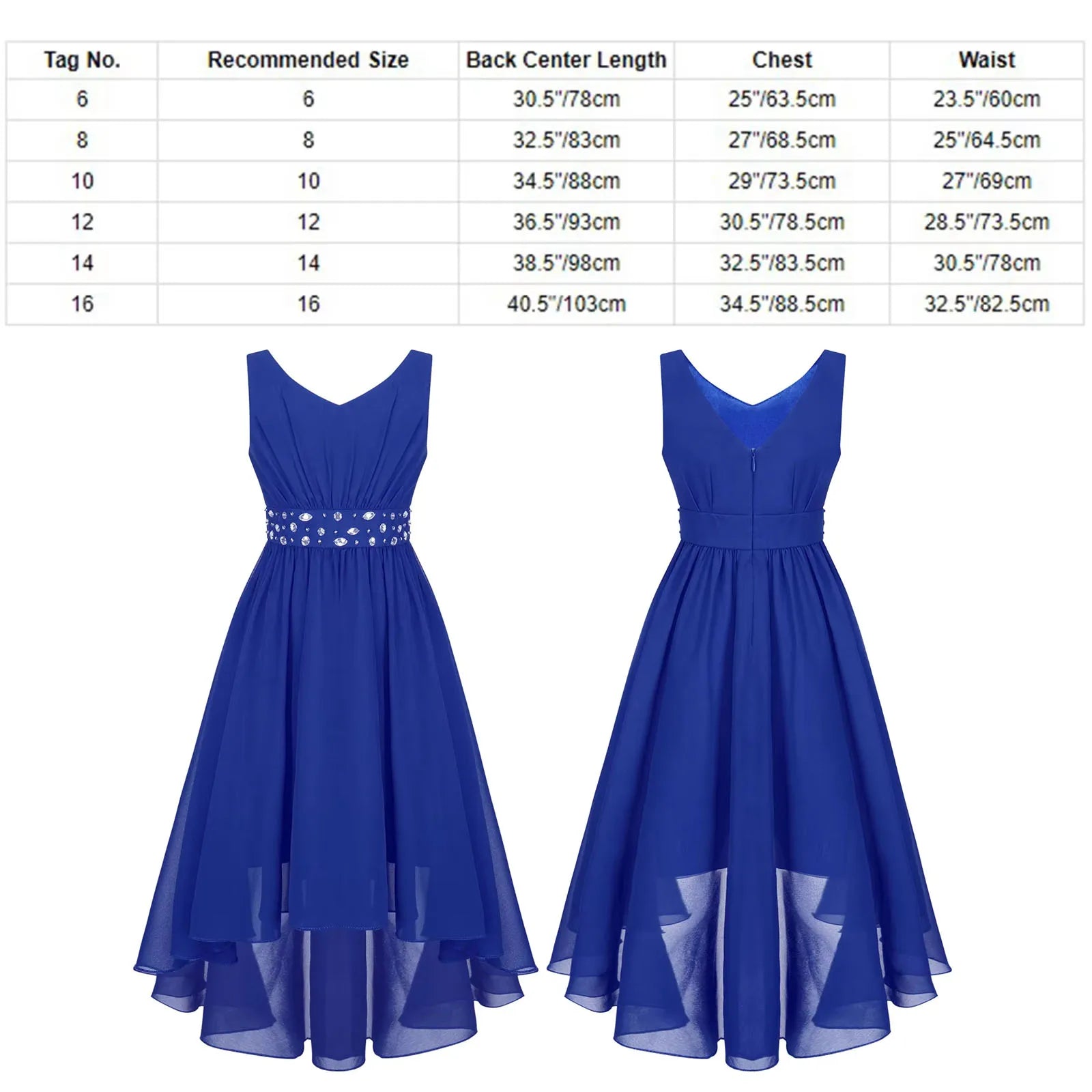 Robe de princesse à fleurs pour filles, robe formelle de demoiselle d'honneur junior, de fête de mariage, sans manches, froncée, jupe haute et basse en mousseline de soie, robes de bal