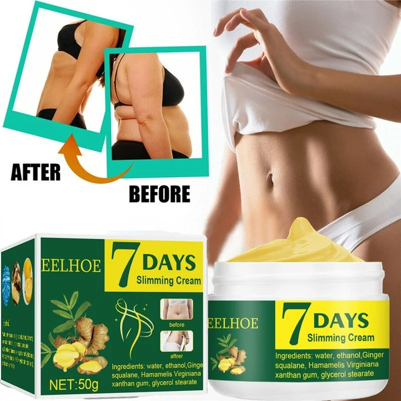 Crème de perte de poids au gingembre, 7 jours, dissout les graisses, bras abdominaux, jambes, Massage amincissant, raffermissant, pour hommes et femmes, brûle les graisses, 30g