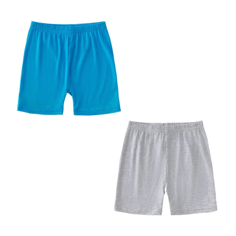 Leggings d'été pour enfants, 2 pièces, shorts de sécurité en coton pour filles, shorts de plage de couleur unie, adaptés aux enfants âgés de 2 à 12 ans