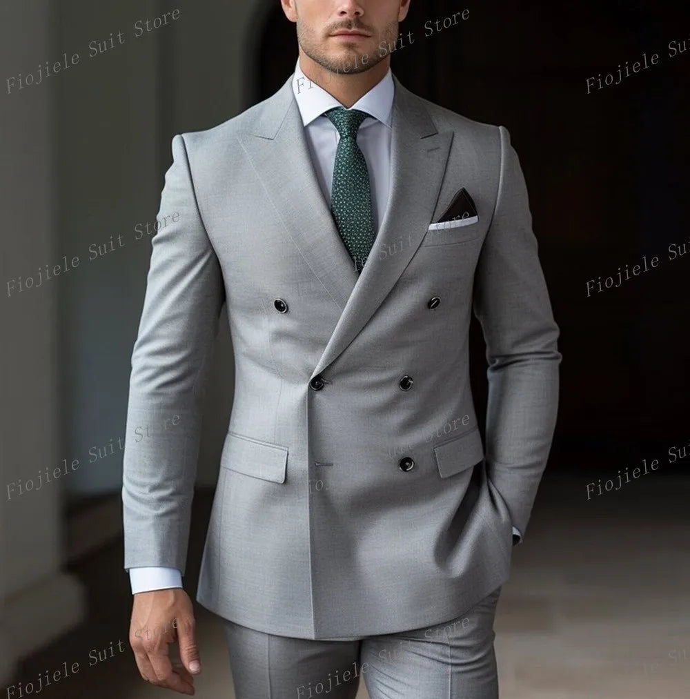 Vert armée hommes affaires Occasion formelle Tuxedos marié Groomsman fête de mariage bal mâle costume 2 pièces ensemble Blazer pantalon