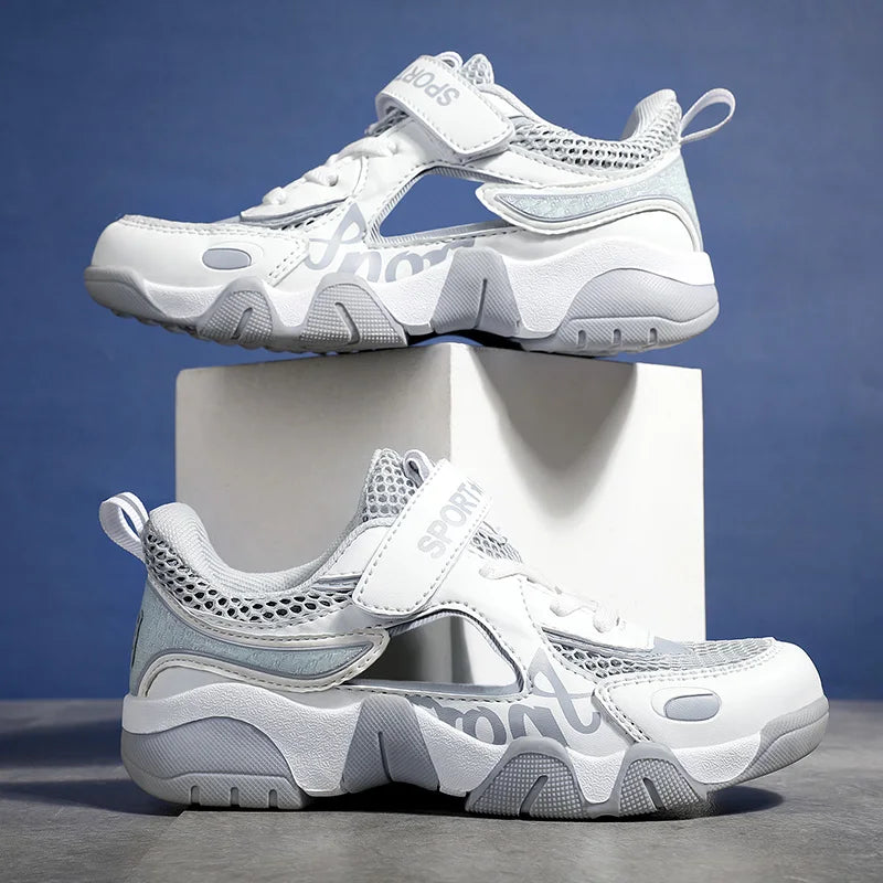 Chaussures d'été pour enfants, sandales respirantes pour garçons, chaussures souples pour enfants, protection des orteils en plein air, sandales de plage, chaussures d'eau
