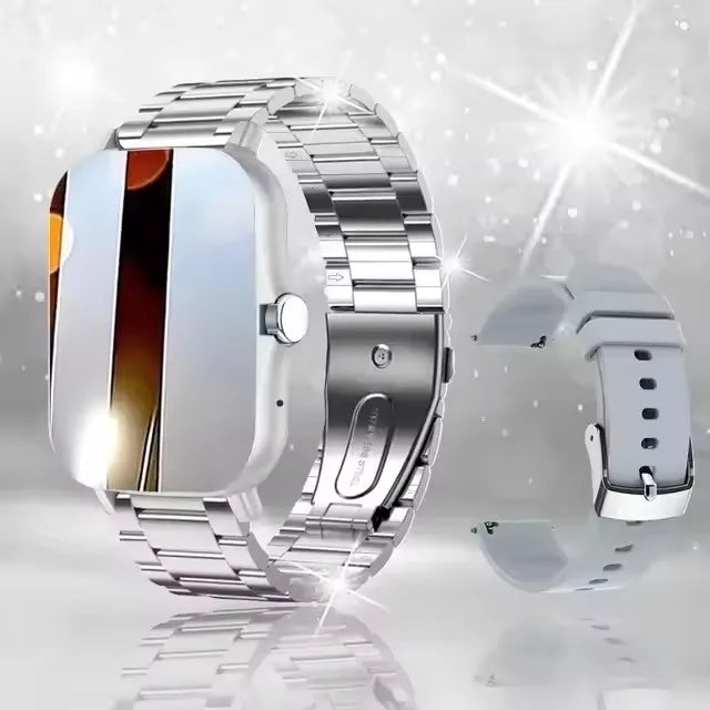 Nouvelle montre connectée multifonctionnelle 2026 pour hommes et femmes, bracelet de fitness et de sport avec Bluetooth, musique, moniteur de sommeil