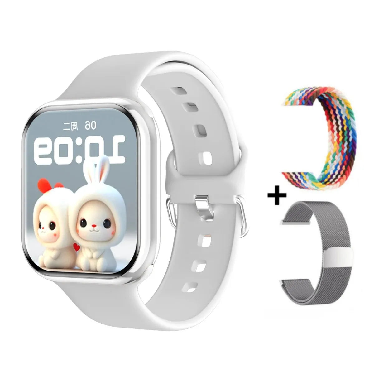 Montre connectée GPS pour hommes et femmes, compatible avec Apple Watch série 10, affichage permanent, mesure de la température corporelle, appels Bluetooth, NFC, pour iOS et Android