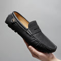 Chaussures italiennes formelles pour hommes, mocassins en cuir faits à la main, chaussures plates à enfiler, chaussures de conduite, chaussures décontractées de luxe confortables pour hommes