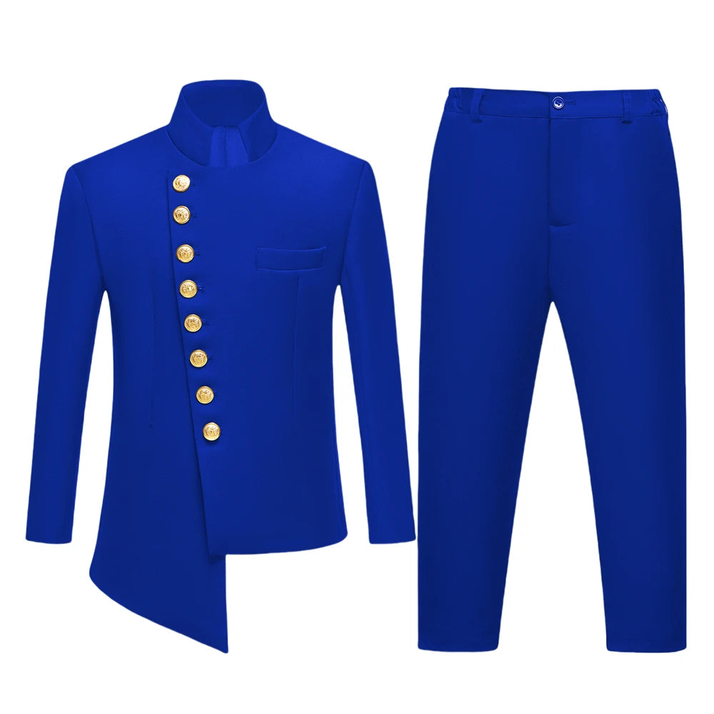 DMDRS Ensemble de costume formel pour enfants de tout-petit à adolescent - Expédié aujourd'hui Graduation Recital Communion Tuxedo - Veste Pantalon Tenue