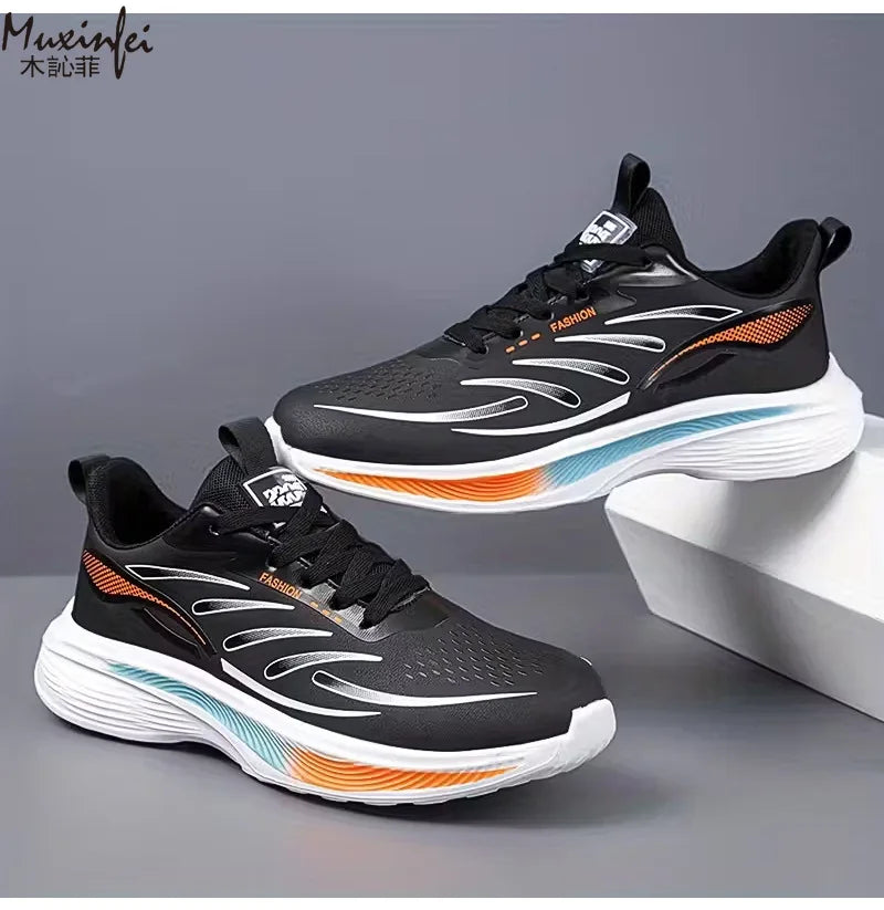 Chaussures de sport ultra légères à semelles souples pour hommes, chaussures de course décontractées, grande taille 39-47, nouvelle collection 2026