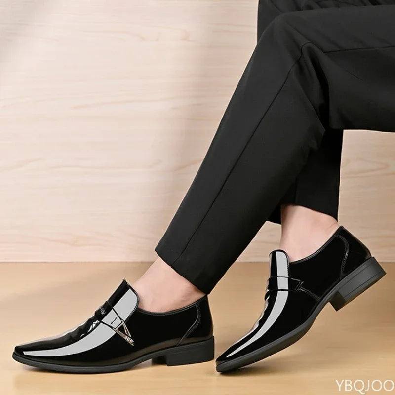 Chaussures formelles de bureau pour hommes, grande taille, à la mode, coupe basse, confortables au quotidien, pointues, multifonctions, pour mariage, 2026
