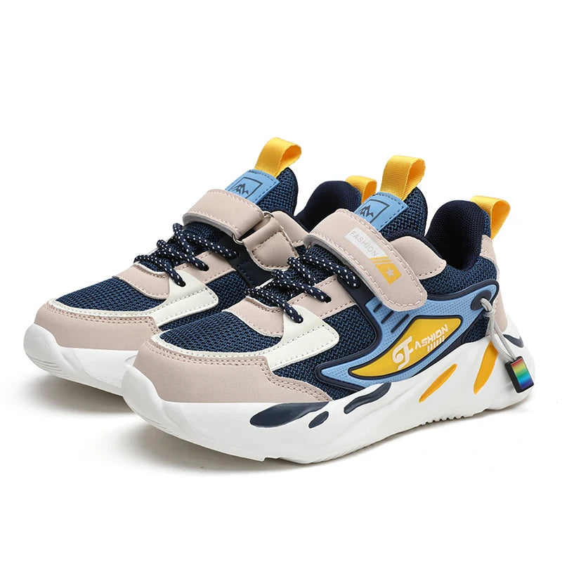 Baskets en maille respirante pour enfants, chaussures de course, plates et décontractées, grande taille 39 40, nouvelle collection 2023
