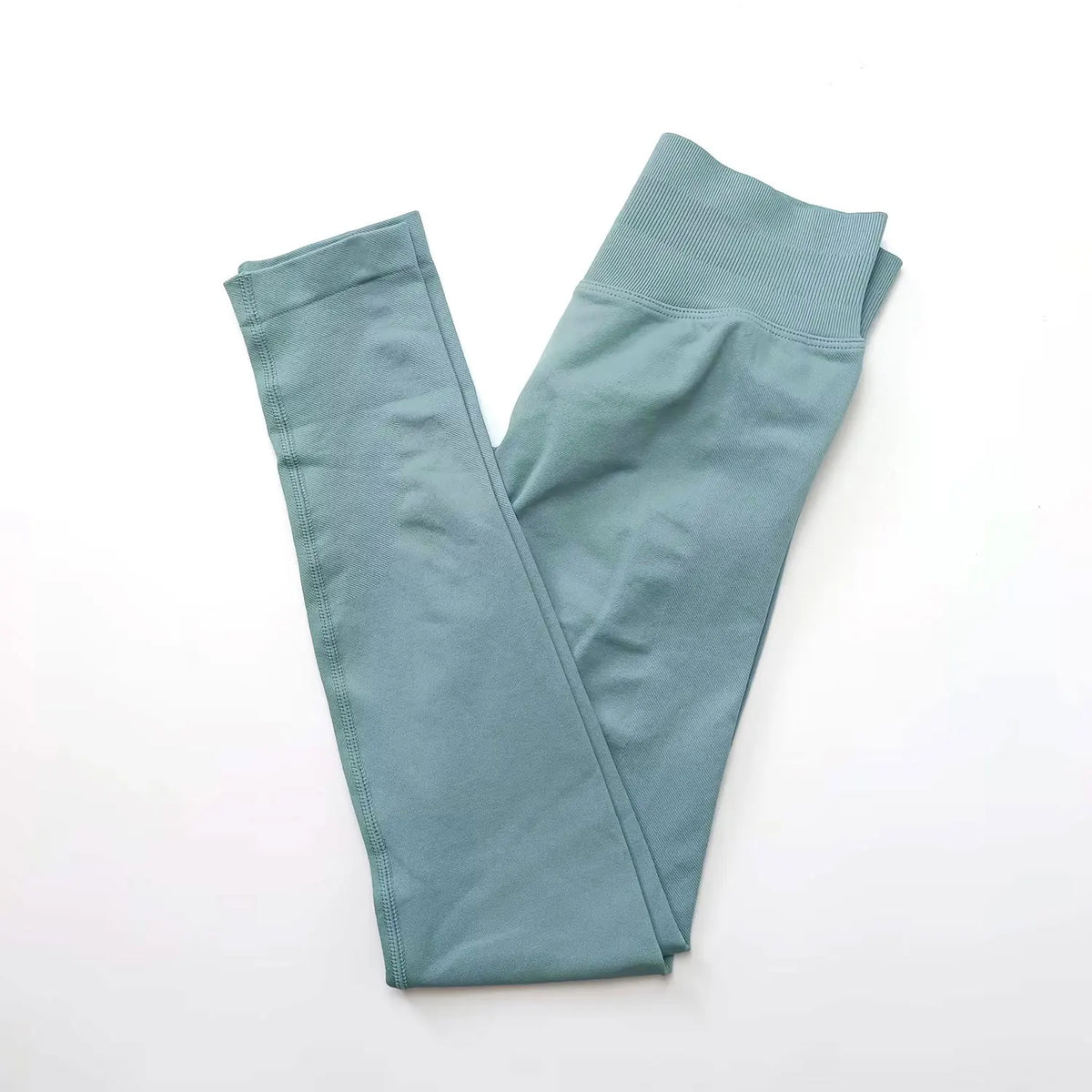 NCLAGEN Leggings de yoga pour femme, pantalon de sport sans couture, avec bande côtelée basse, vêtements de gym, tenue de fitness, collants effet scrunch bum
