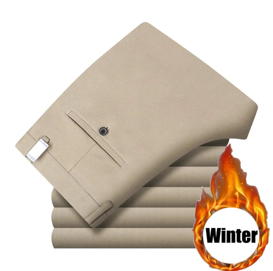 10XL surdimensionné hommes pantalons d'affaires hiver pantalons pour hommes homme décontracté formel couture vêtements costume Social vêtements pantalons pantalons hommes