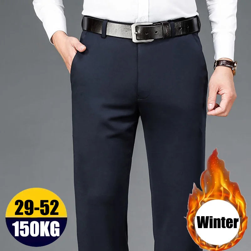 10XL surdimensionné hommes pantalons d'affaires hiver pantalons pour hommes homme décontracté formel couture vêtements costume Social vêtements pantalons pantalons hommes