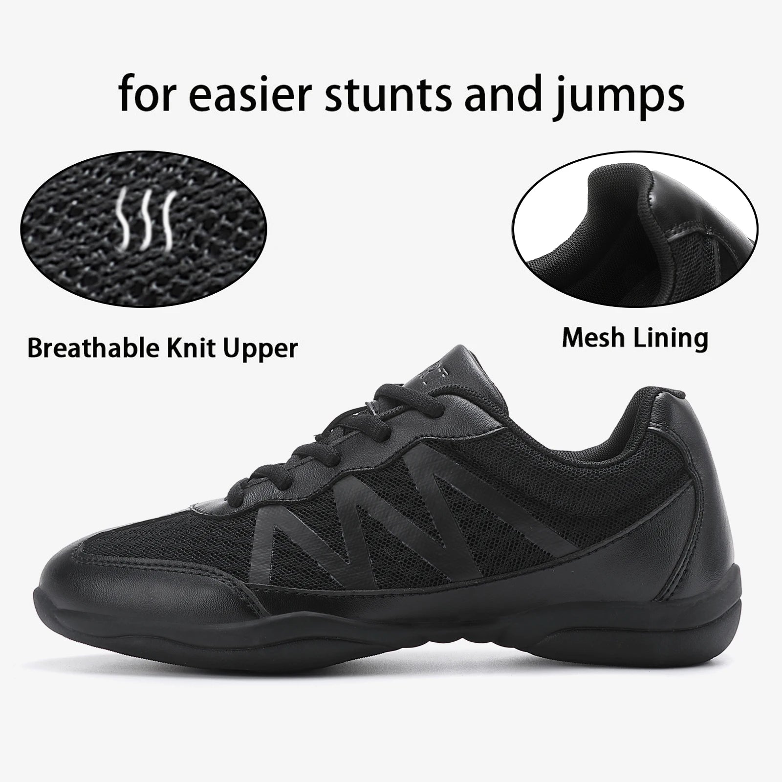 Chaussures de danse pour enfants, souliers de cheerleading, d'aérobic, de fitness, de sport DN blanc, nouvelle collection 2105
