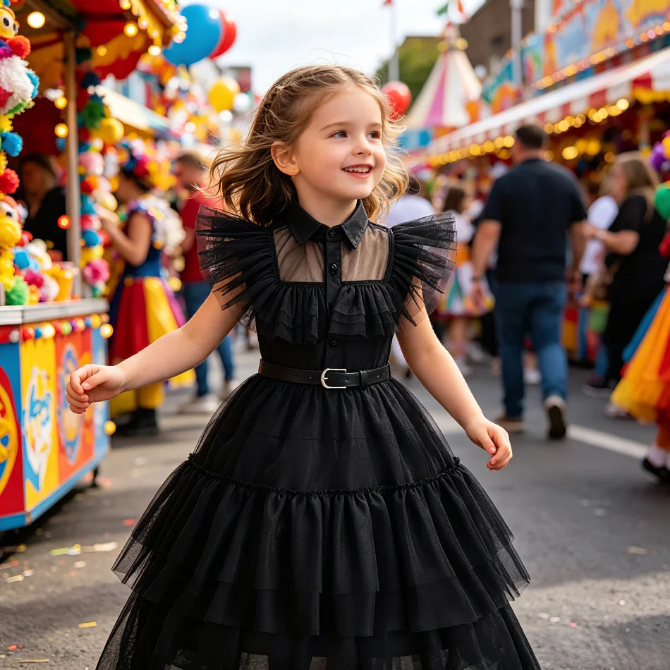 Filles Halloween Carnaval Princesse Cosplay Costumes Enfant Fête D'anniversaire Robe Enfants Vêtements Bébé École Robe De Bal D'été Robes