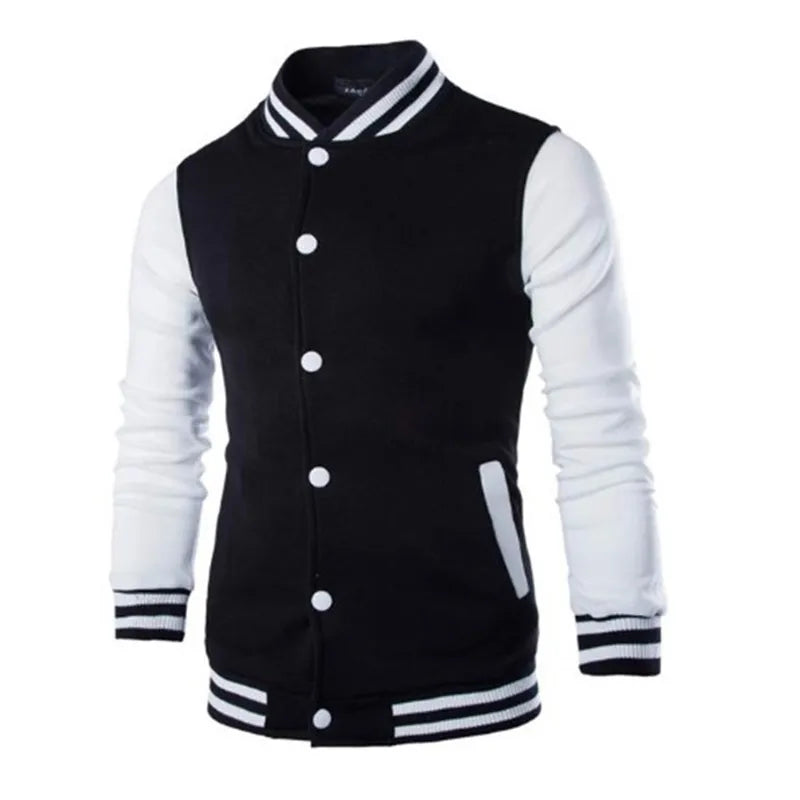 Manteau de Baseball pour hommes, coupe cintrée, personnalisé, décontracté, veste de sport, nouveau imprimé, col montant, Cardigan, vêtements d'extérieur, 2023