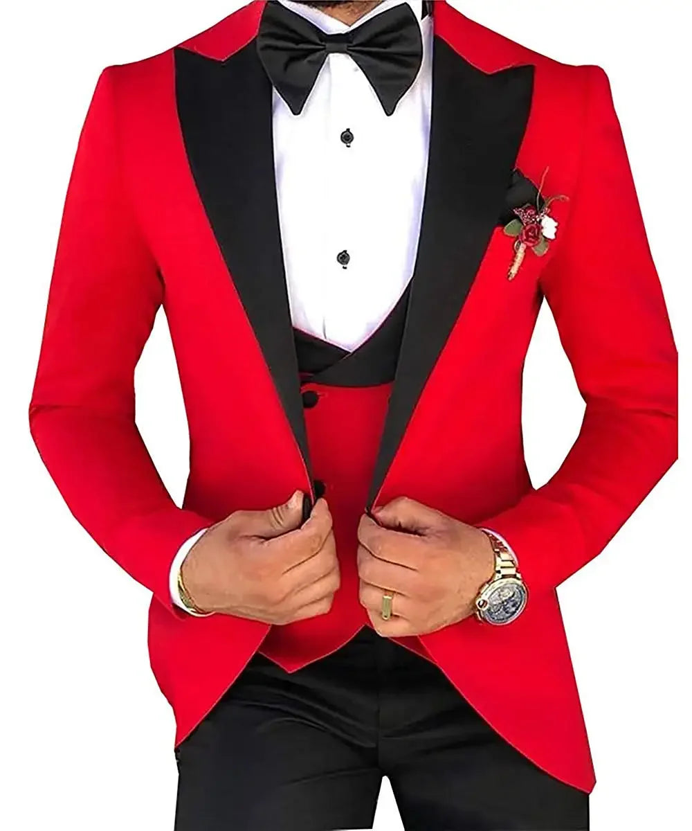 2024 hommes 3 pièces costumes pour hommes sur mesure marié garçons d'honneur Tuxedos mariage hommes costume Terno Masculino (veste + pantalon + gilet)