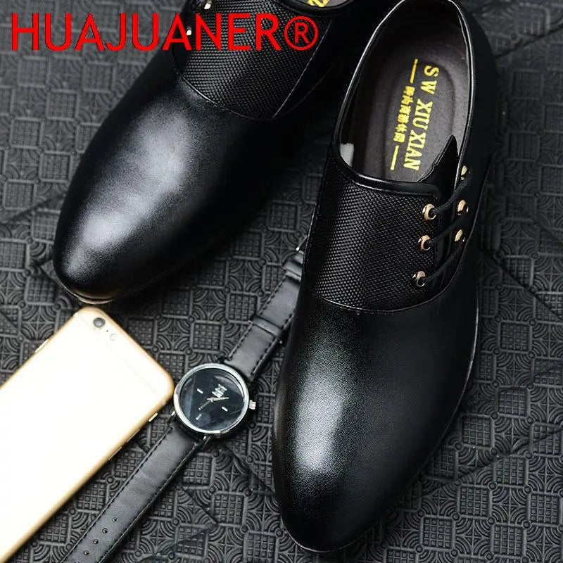 Chaussures habillées classiques pour hommes 2026, bout rond, en cuir de vachette, décontractées et élégantes, pour mariage, style Oxford, grandes tailles 38-48