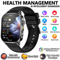 Montre connectée pour hommes et femmes, nouveau modèle d'analyse de la santé des acides uriques et des lipides, ECG + PPG, appel Bluetooth, lampe de poche 2026 pouces, 2.021
