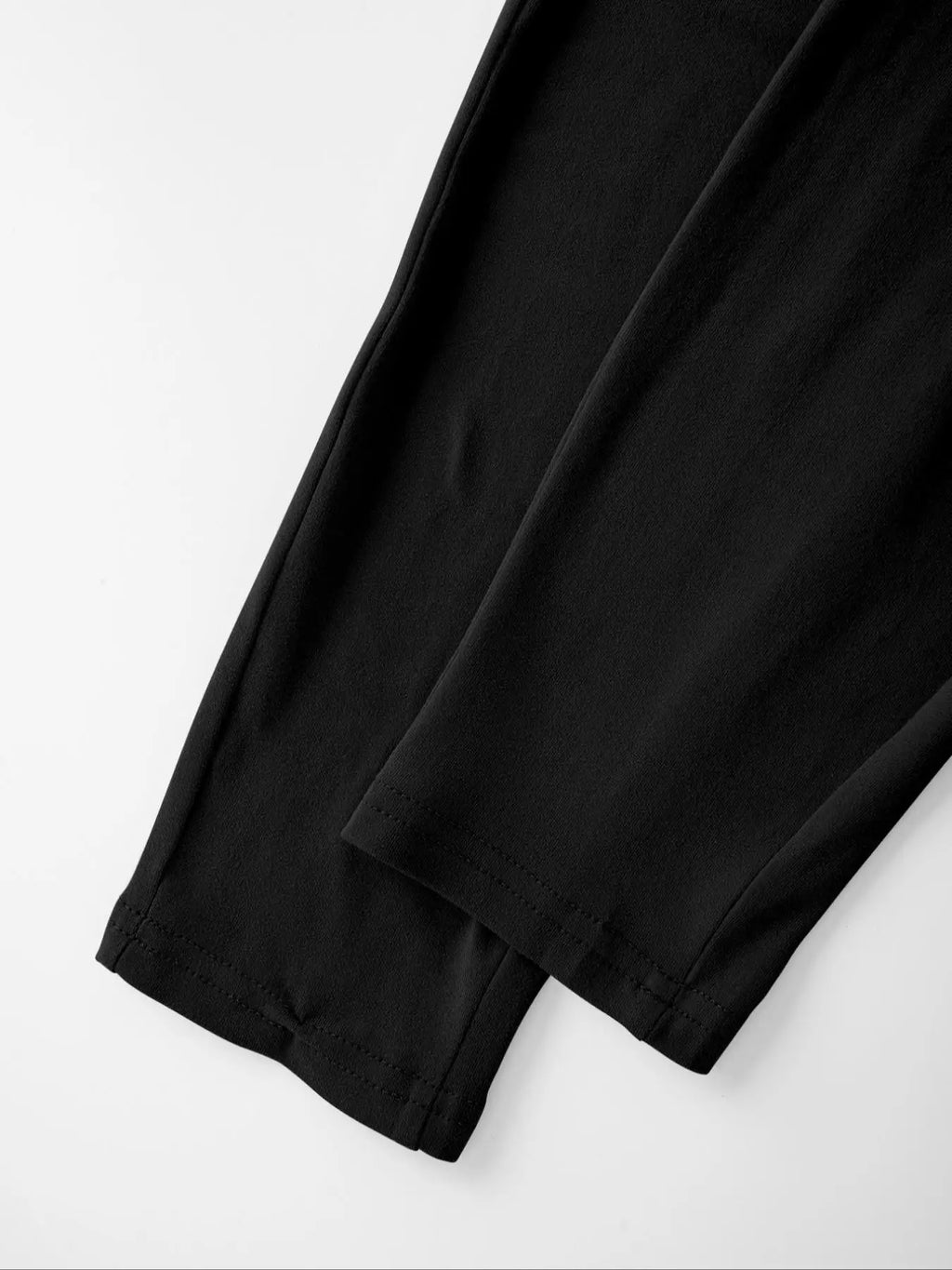 Ensemble à manches courtes pour filles : haut à manches courtes classique + leggings noirs, ensemble deux pièces avec pantalon imprimé à nœuds et haut imprimé, adapté aux enfants de 4 à 12 ans, tenue décontractée p