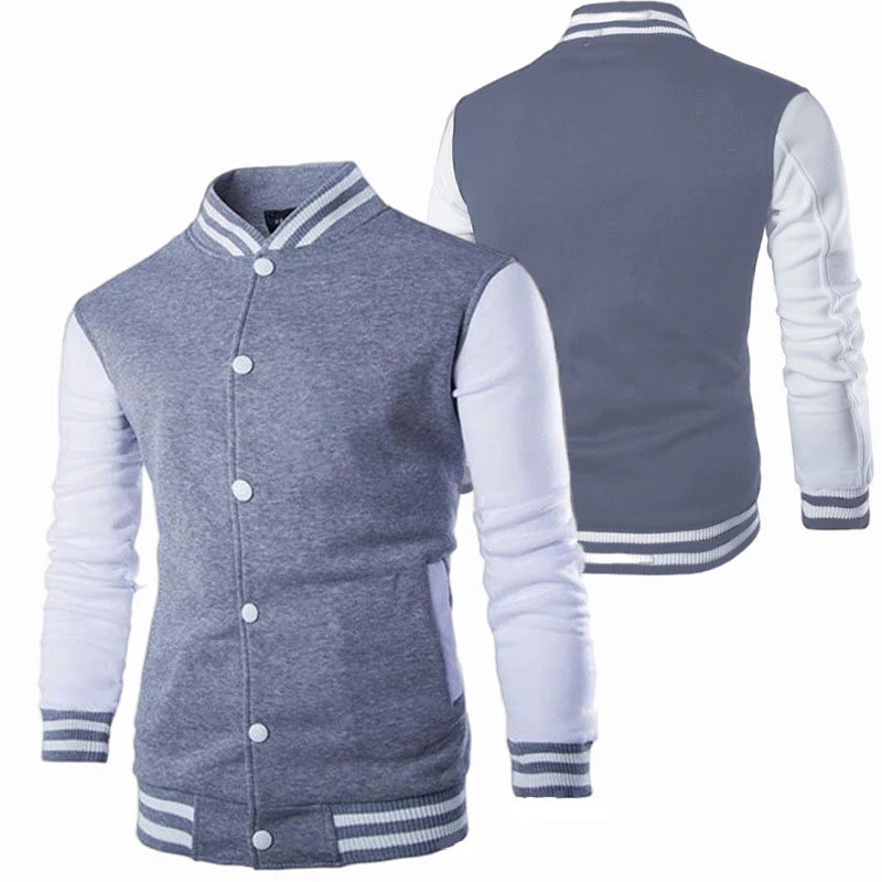 Manteau de Baseball pour hommes, coupe cintrée, personnalisé, décontracté, veste de sport, nouveau imprimé, col montant, Cardigan, vêtements d'extérieur, 2023