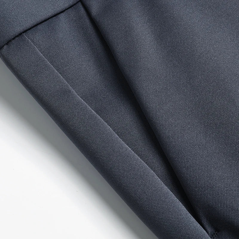 Pantalon d'été pour hommes, fin, droit, extensible, décontracté, sans Trace, sans repassage, tissu soyeux et frais, 29-42
