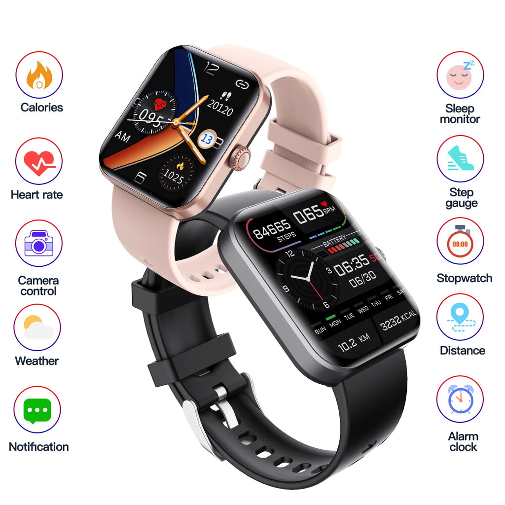 Montres intelligentes pour femmes, nouvelle mode, appels Bluetooth, écran tactile complet, étanche, moniteur d'activité physique, montres intelligentes pour hommes